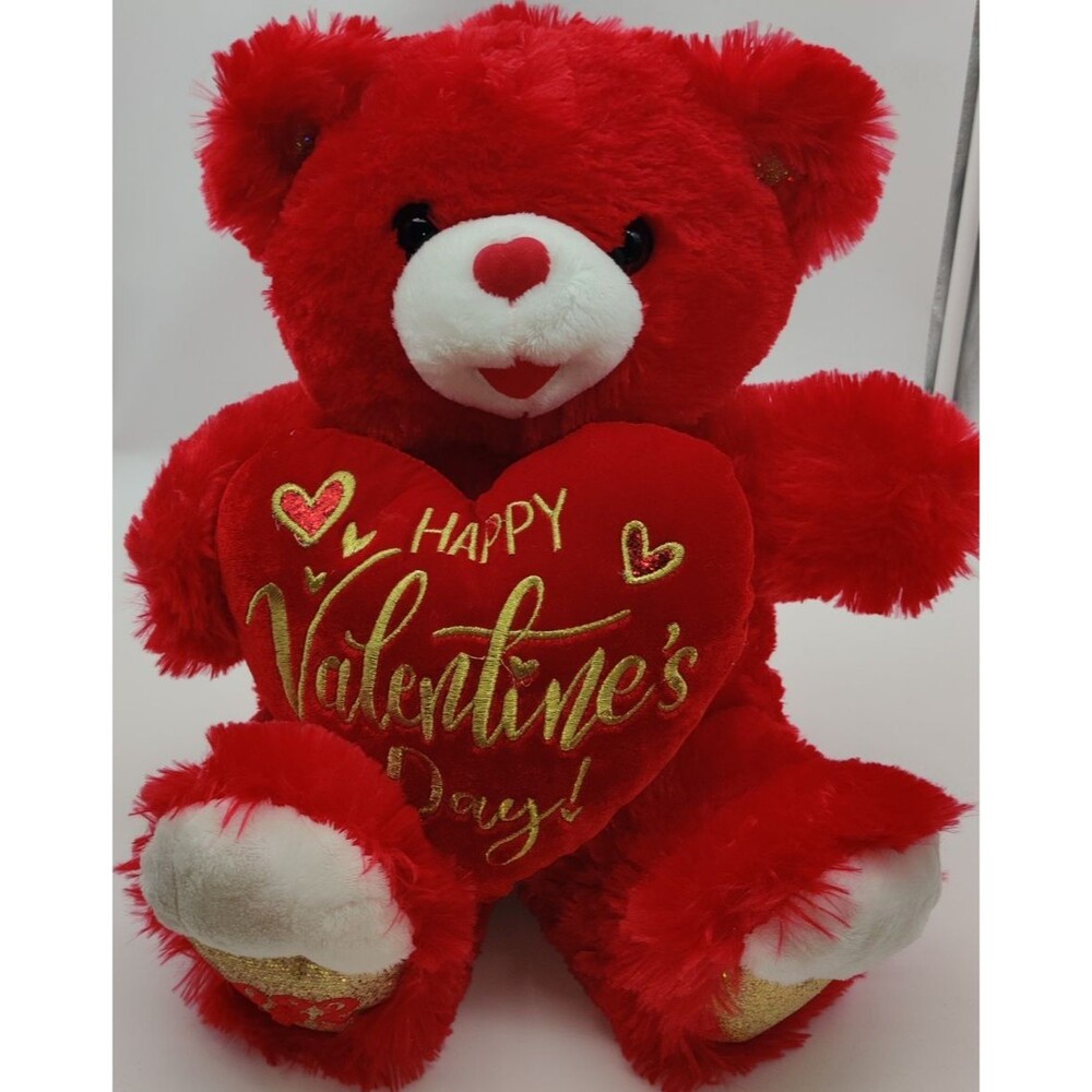 MTY International 20" Red Sweetheart Teddy Valentine Bear Red Stuffed Animal